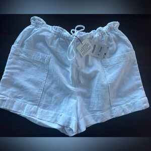 Zara Cream High Waist Women Shorts